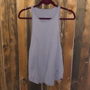 Lululemon top in light lavender gray color